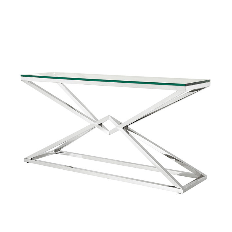 Eichholtz Connor Console in polished Steel