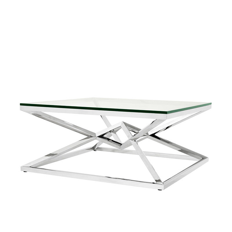 Eichholtz Connor Coffee Table in Polished Steel