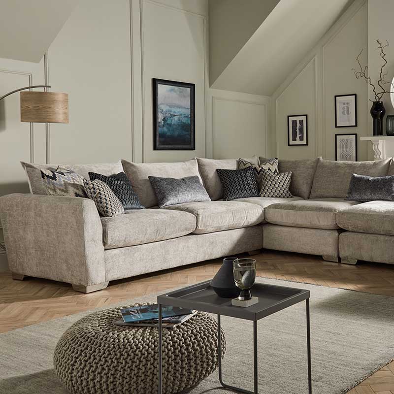 Melbourne Large Corner Sofa with Chaise End Oliver Matthews