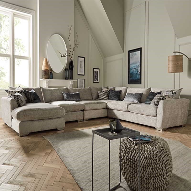 Melbourne large corner sofa with chaise end LHF Oliver Matthews