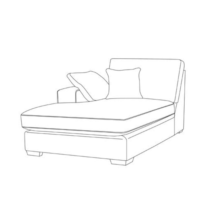 Logan chaise unit LHF