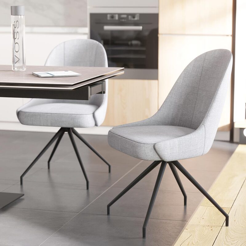 Marcus dining chair with swivel base
