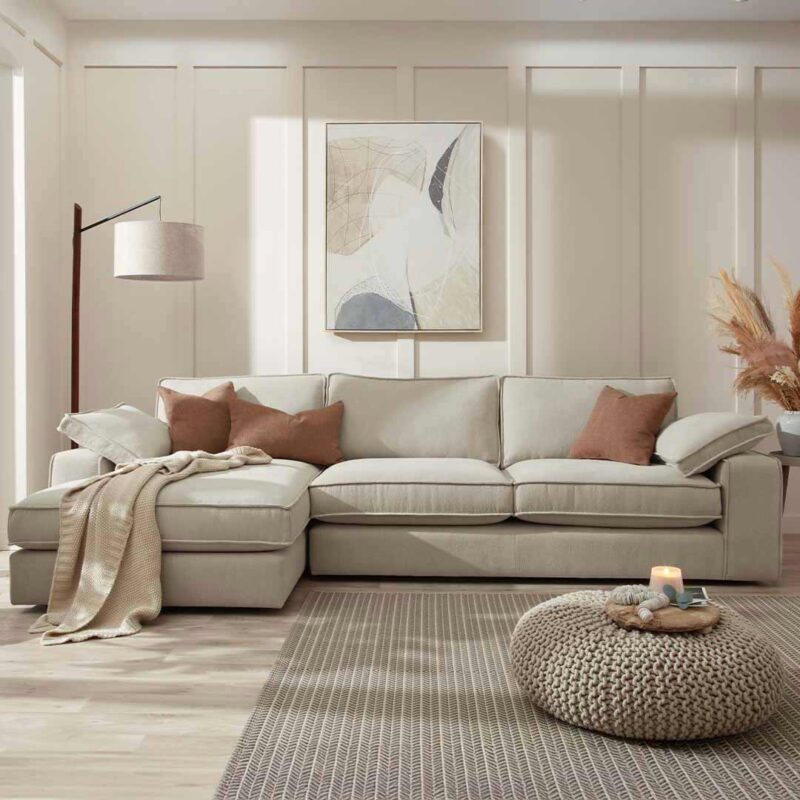 Arizona large chaise end sofa LHF