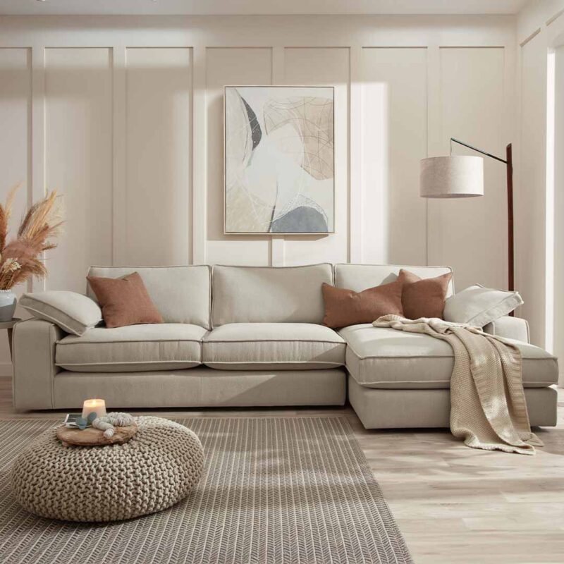 Arizona large chaise end sofa RHF
