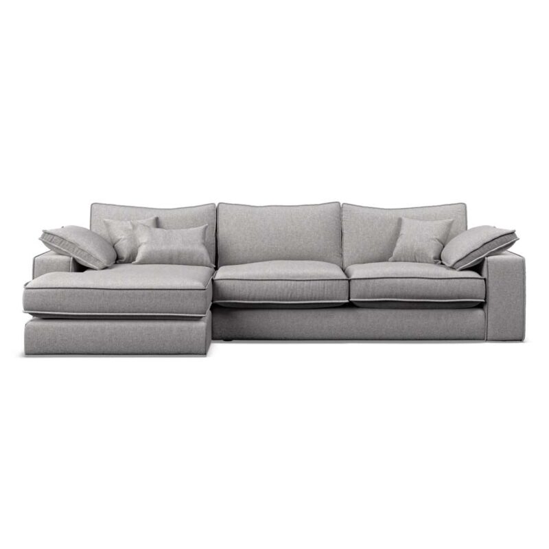 Aspen large chaise end sofa by Whtiemeadow